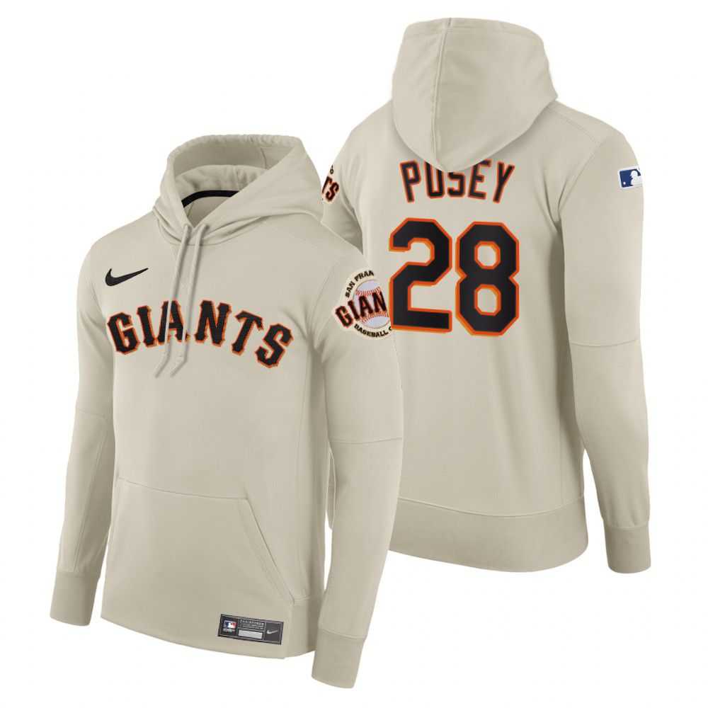Men San Francisco Giants 28 Posey cream home hoodie 2021 MLB Nike Jerseys Men San Francisco Giants 28 Posey cream home hoodie 2021 MLB Nike Jerseys